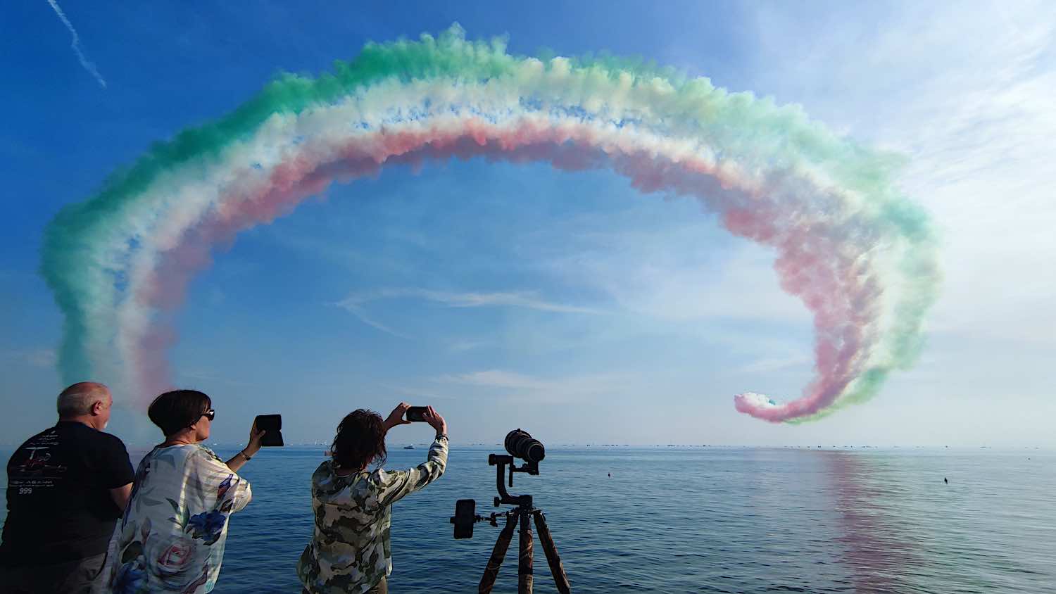 Frecce Tricolori sul Lido di Genova